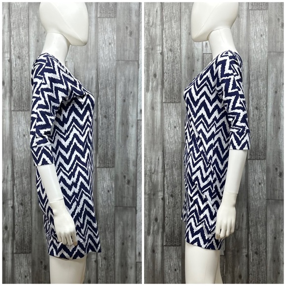 ⭐️Lilly Pulitzer Navy Get Your Chev On Eliza Mini Dress [6015] - Picture 3 of 8